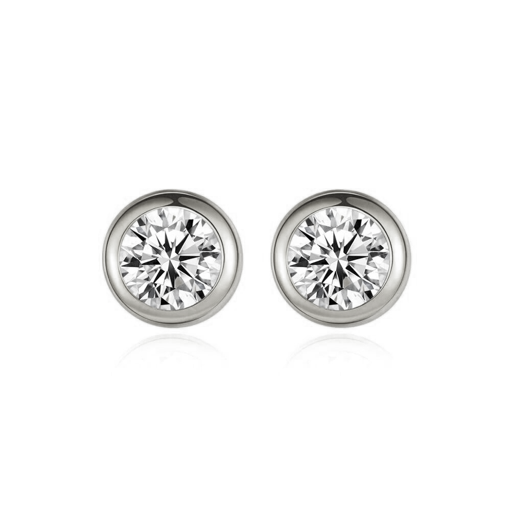14K_Gold_Classic_Bezel_Setting_Solitaire_Stud Earring_oje001_12