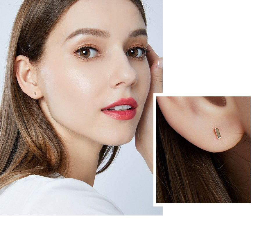 14K_Gold_Mini_Bar_Stud_Earring_oje005_05 14K Gold Mini Bar Stud Earrings for Women