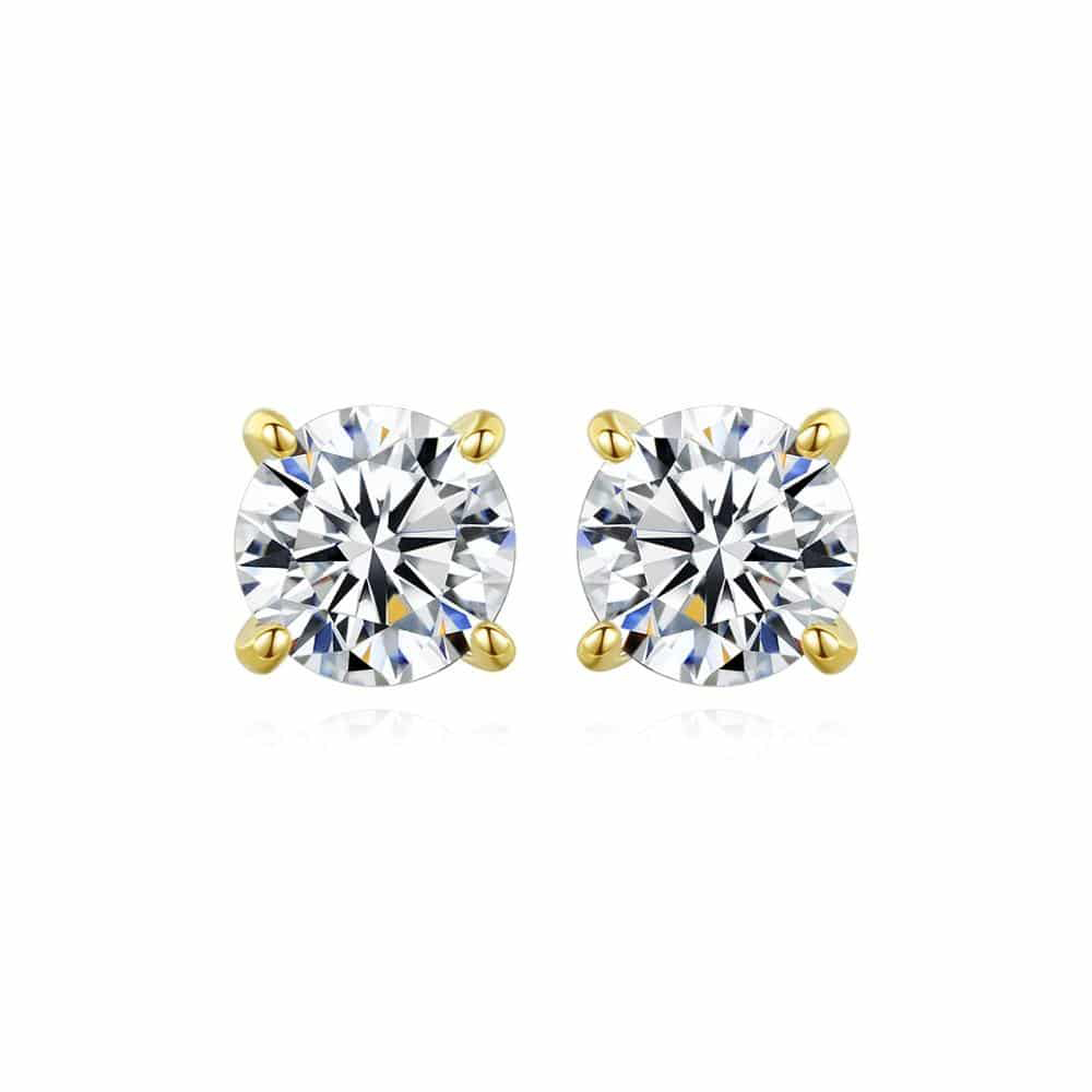 14K_gold_classic_round_solitaire_stud_earring_oje012