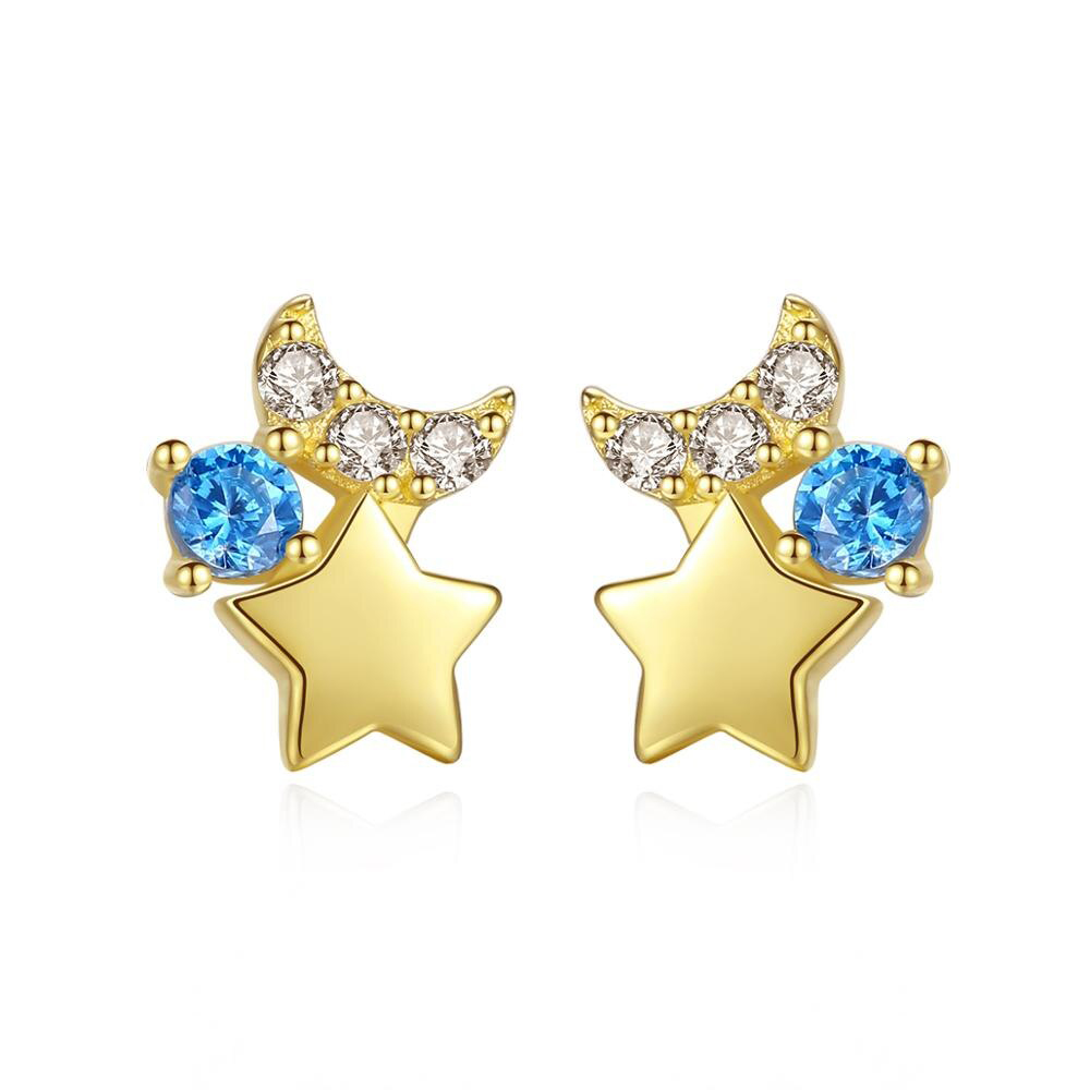 14k_Gold_Moon_and_Star_Stud_Earring_oje007