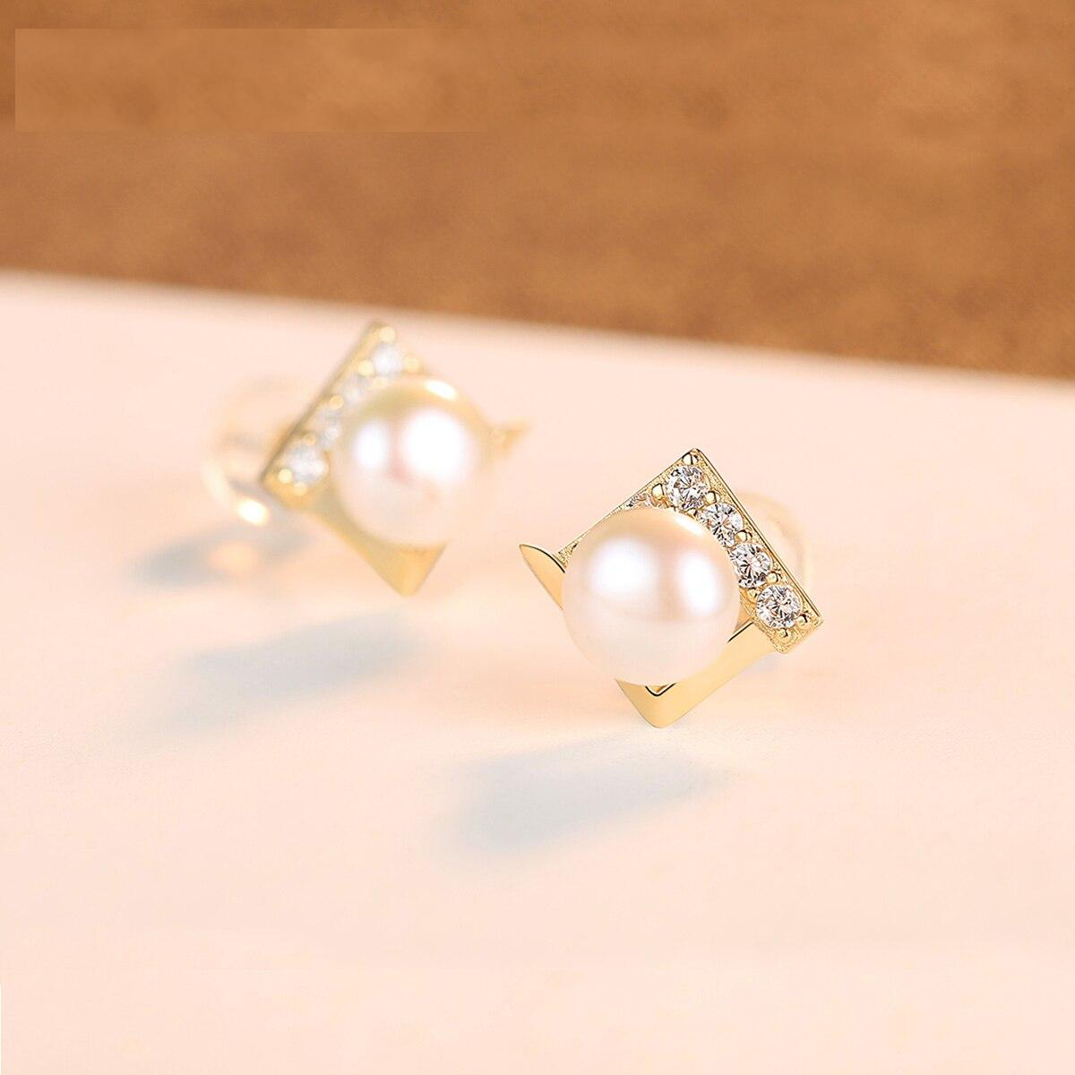 14k_Gold_Natural_Freshwater_Pearl_Stud_Earring_oje008_04 14k Gold Natural Freshwater Pearl Stud Earrings for Women