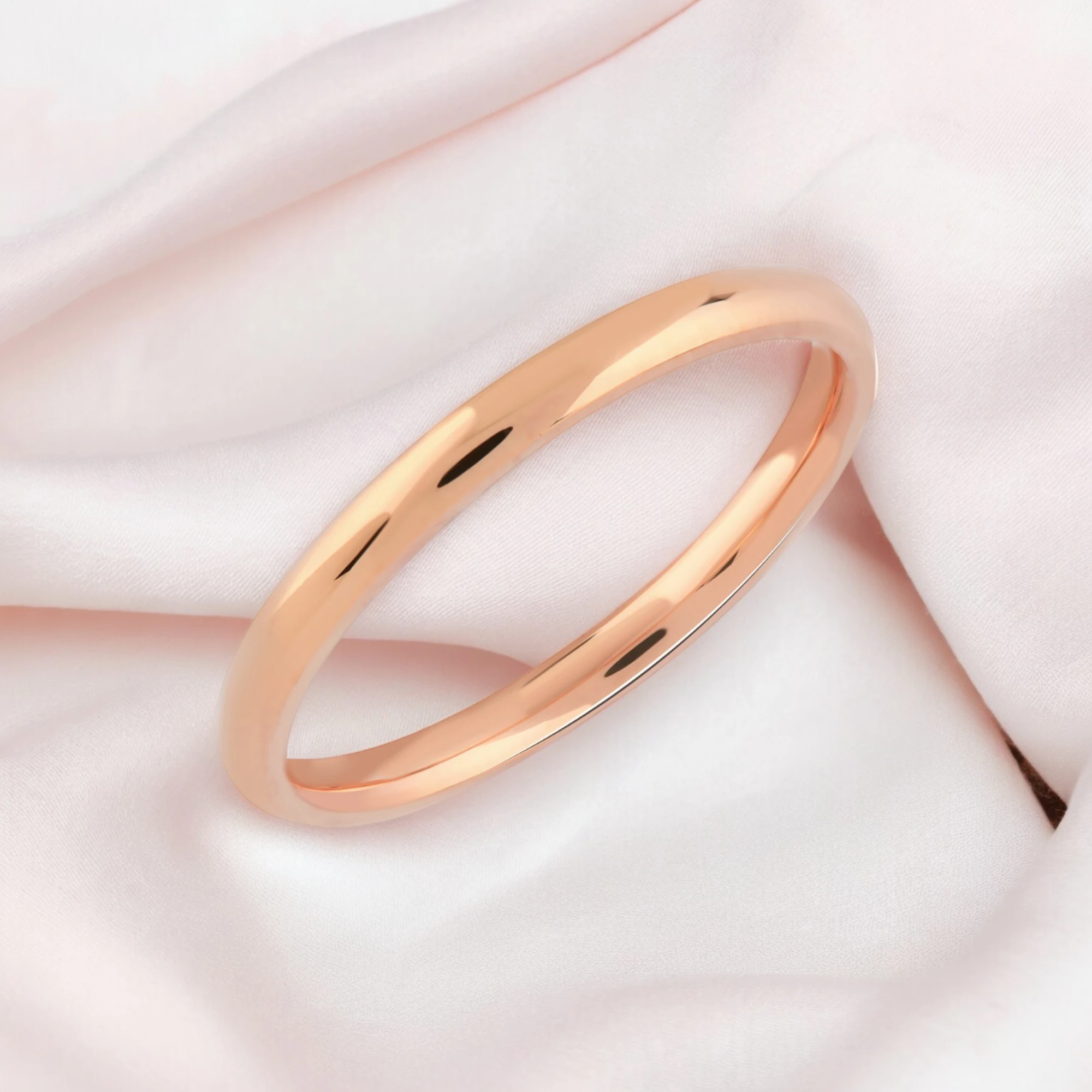3mm wedding band 14k hollow lightweight dainty ultralight rose gold_02