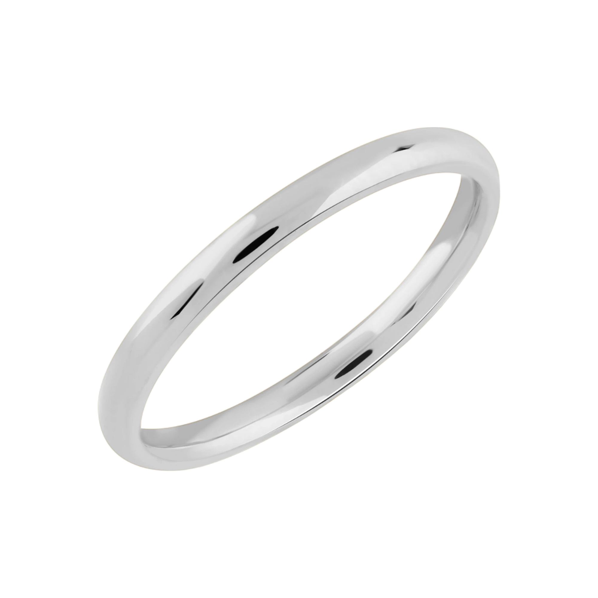 3mm wedding band 14k hollow lightweight dainty ultralight white gold_01