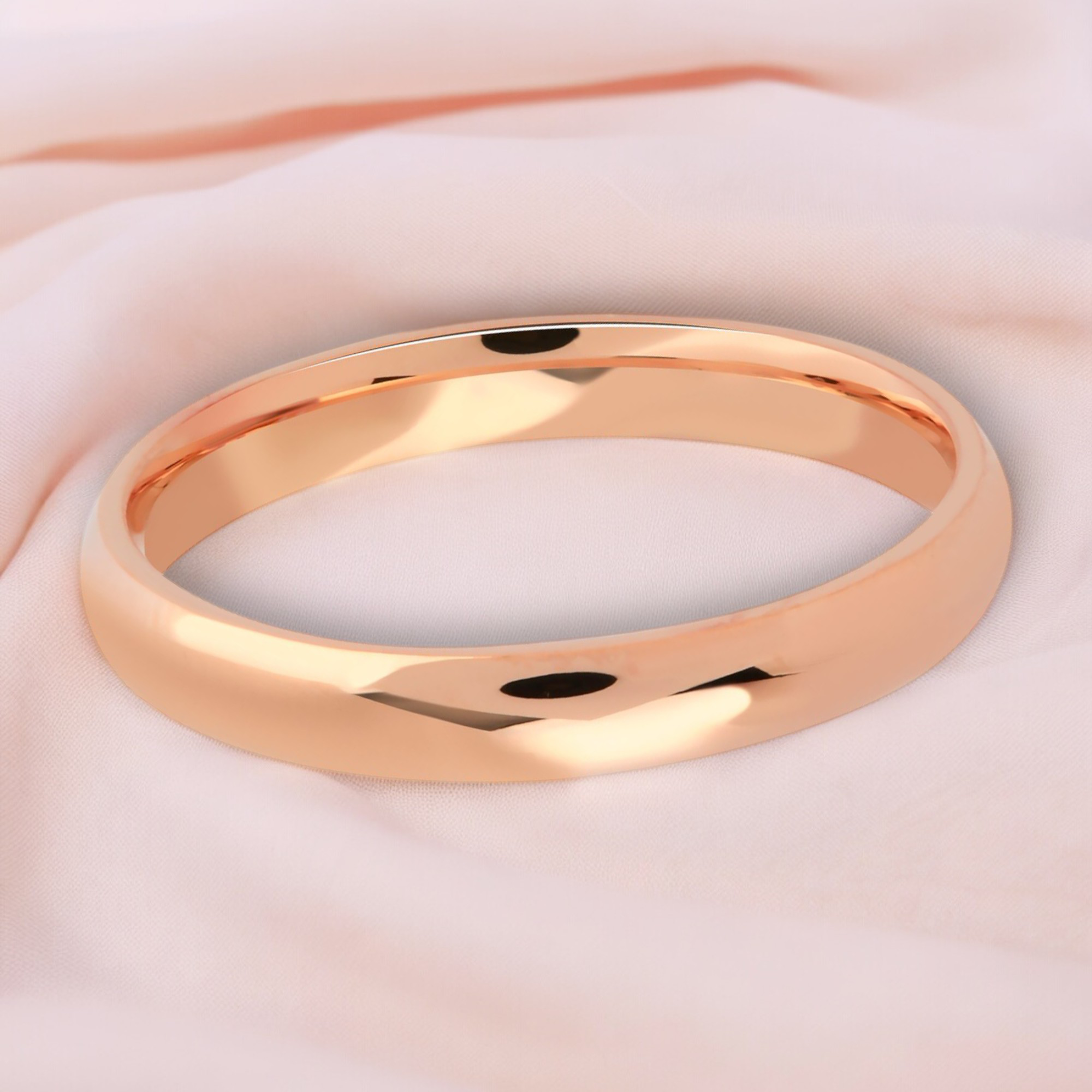 4mm wedding band 14k hollow lightweight dainty ultralight rose gold_02