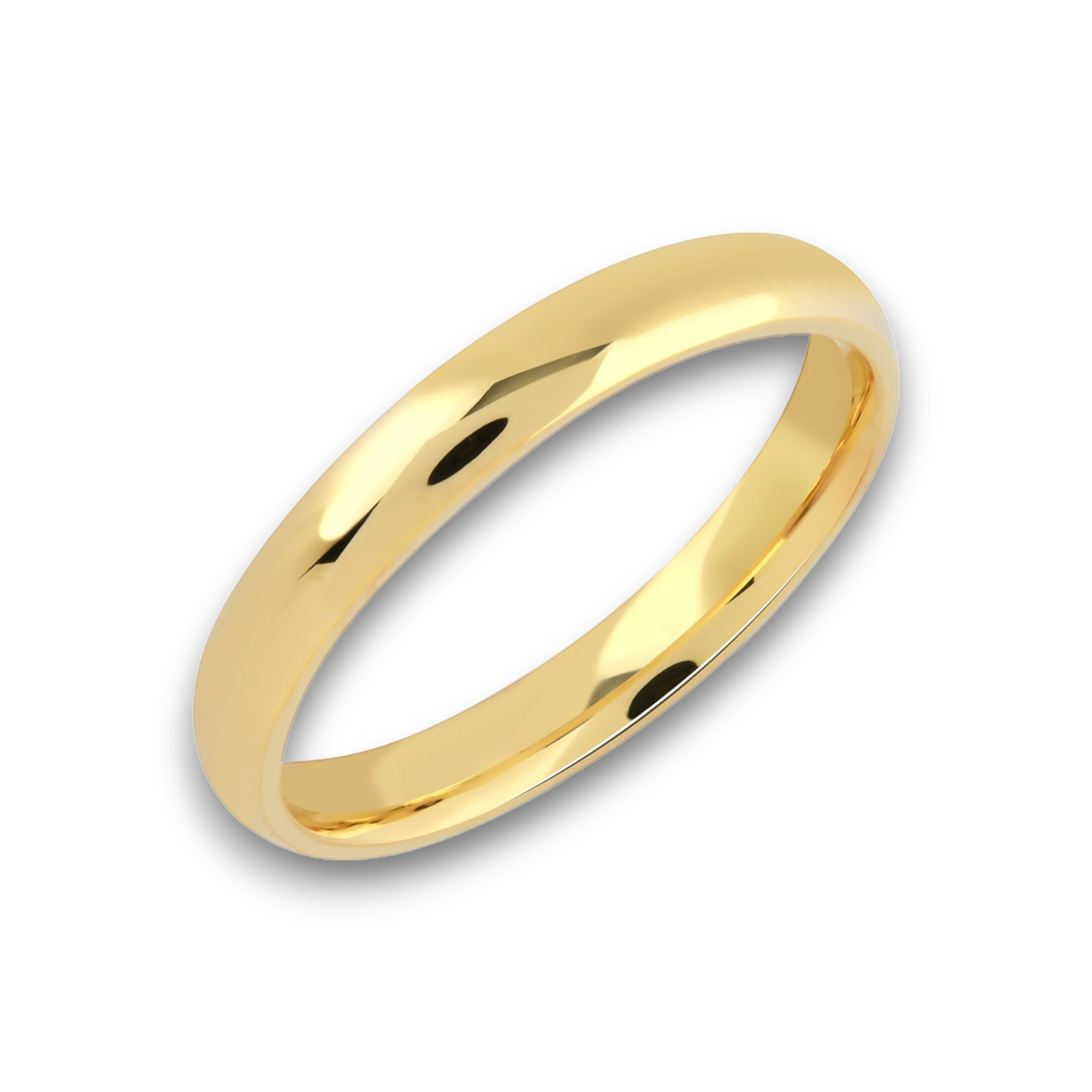4mm wedding band 14k hollow lightweight dainty ultralight yellow gold_01