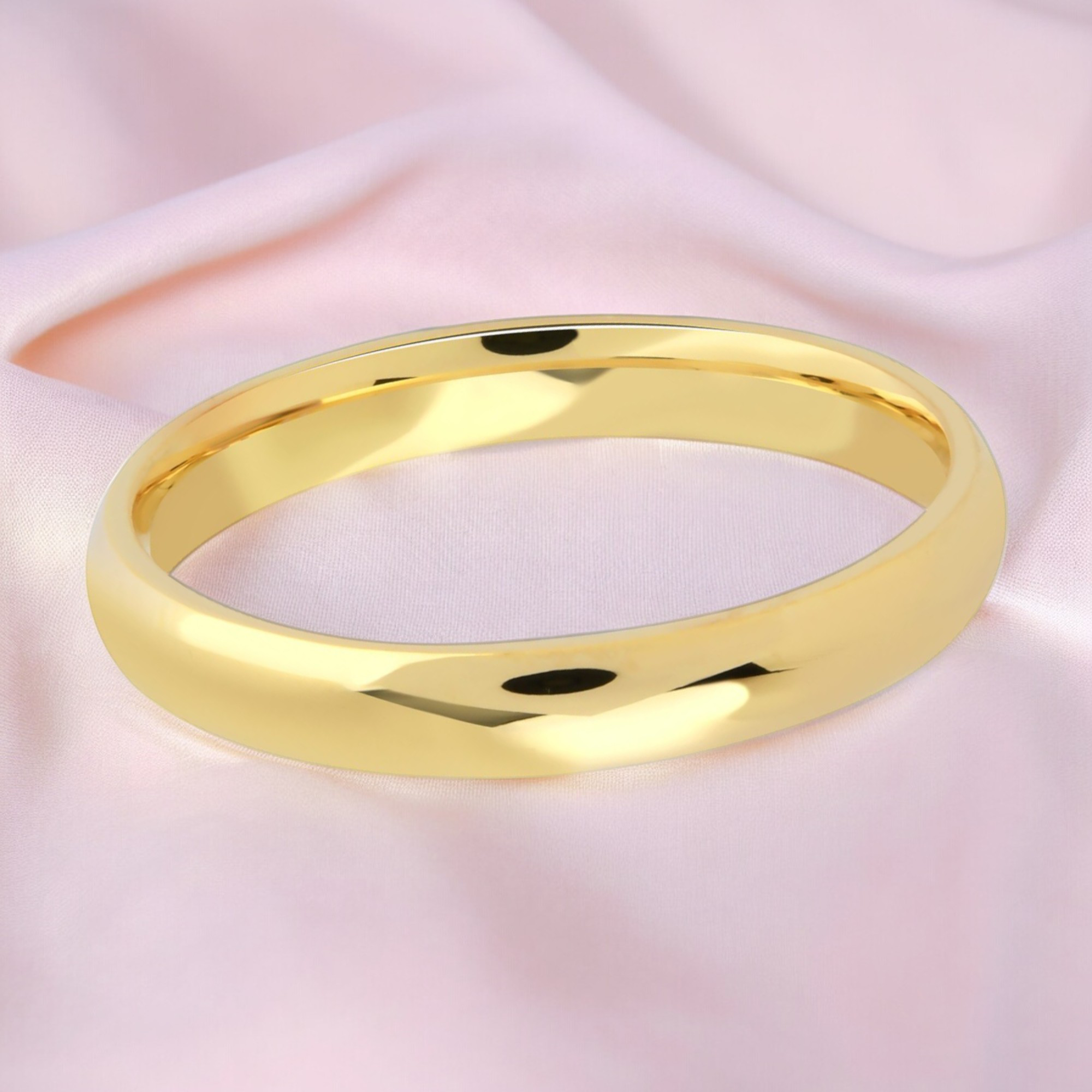 4mm wedding band 14k hollow lightweight dainty ultralight yellow gold_02